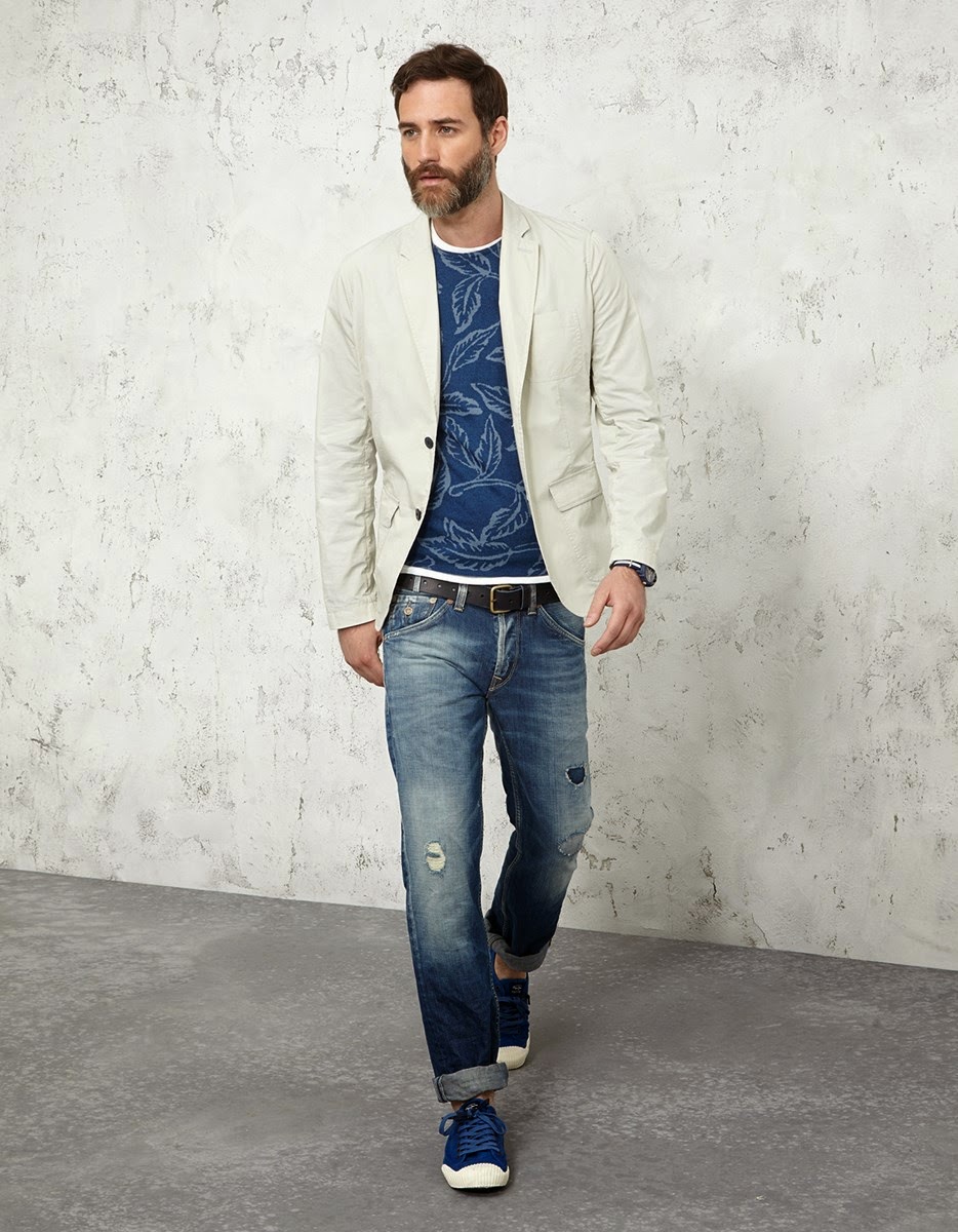 Сочетание джинс с пиджаком для мужчин